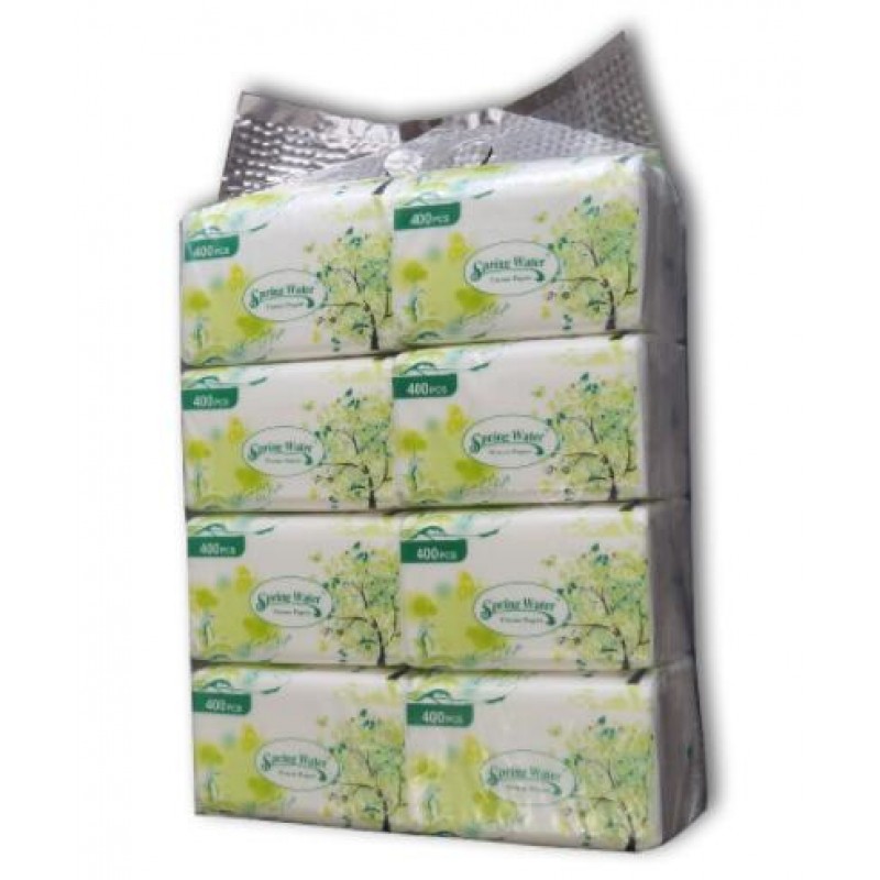 Napkin Tissue Paper 400 Pieces Per Small Pack With High Quality